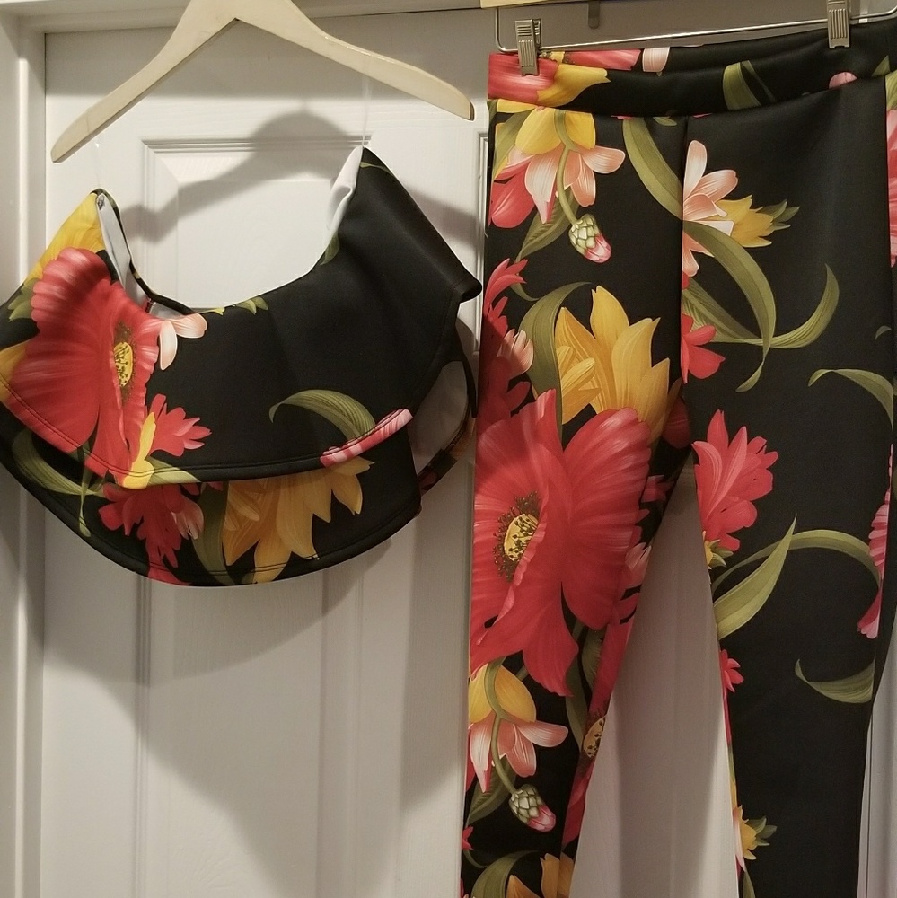 Floral Tights Set